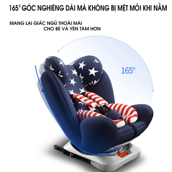 Ghế ngồi an toàn trên ô tô cho bé car365 xoay 360 độ có thể điều chỉnh góc - ảnh sản phẩm 8