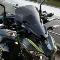 กระจกบังลมรถจักรยานยนต์กระจกรถยนต์กันลมคุณภาพสูงควันสีดำสำหรับ Kawasaki Z900 2017การดัดแปลง2018