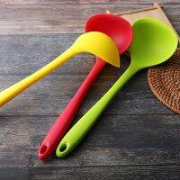 ✤✑♝ Soup Scoop Silicone Kitchenware Cooking Spoon Spatula Small Spoon Small Dense More Seasoned Soup Rice Scoop Kitchen Tool