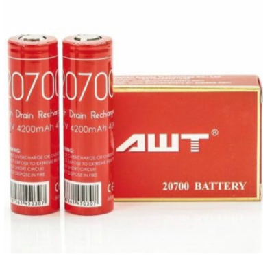 ถ่านชาร์จ AWT 20700 3.7V 4200mAh 40A ของแท้