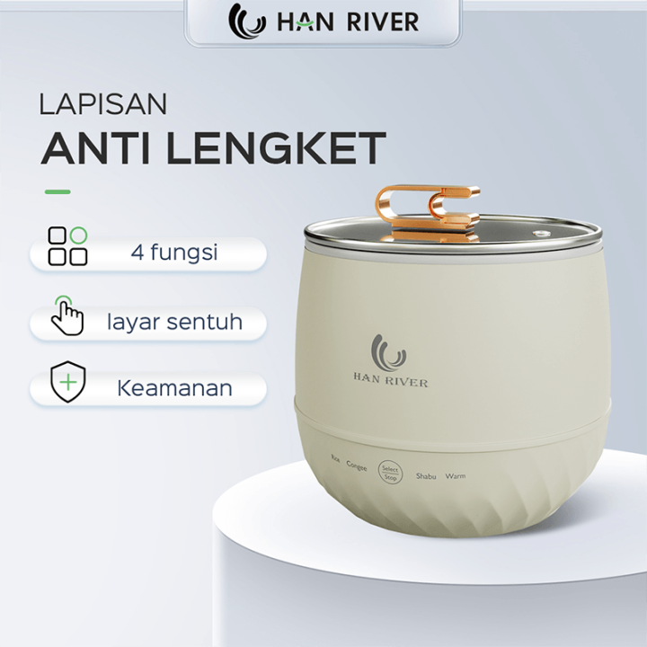 HAN RIVER Rice cooker mini bisa tetap hangat / Portable rice