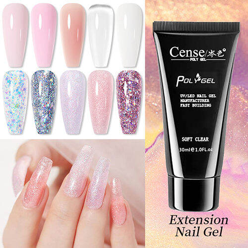 Gel Fake Nail Polish Polygel Only Quick Builder Poligel Nail Extension