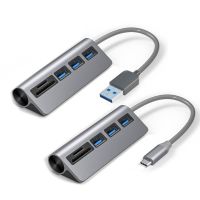 5 in1 Type CUSB3.0 Hub Docking Station USB3.0 5Gbps Splitter SD TF Fast Reader Compatible with Mac-pro HDD SSD