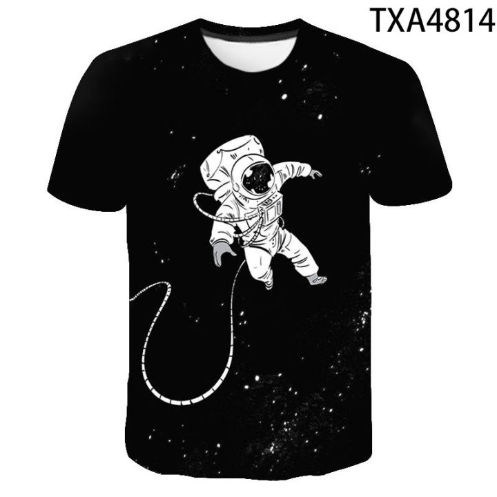 summer-3d-printed-astronaut-t-shirt-round-collar-mens-and-womens-short-sleeve-tops-comfortable-and-breathable-5