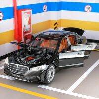 1:22 จำลอง -Benz Maybach อัลลอยรุ่นรถ S600 รถของเล่นโลหะรถของขวัญสำหรับเด็กผู้ชาย