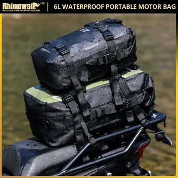 Rhinowalk Motorcycle Backpack Waterproof Bag 8l 15l 30l Motorbike Tail Bag  Universal Outdoor Pannier Saddle Bag Accessories