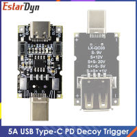 100W 5A USB Type-C QC Decoy Trigger Board 5V 9V 12V 15V 20V เอาต์พุต PD 2.0 3.0 Trigger Adapter การเชื่อมต่อสายเคเบิล Polling Detector