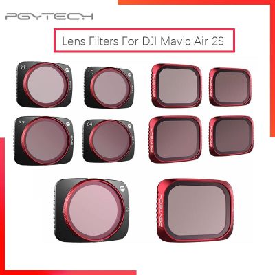PGYTECH For DJI Mavic Air 2S CPL/ UV/ ND8 16 32 64PL/VND Lens Filters Set Professional Filter Kit Air2S Filters