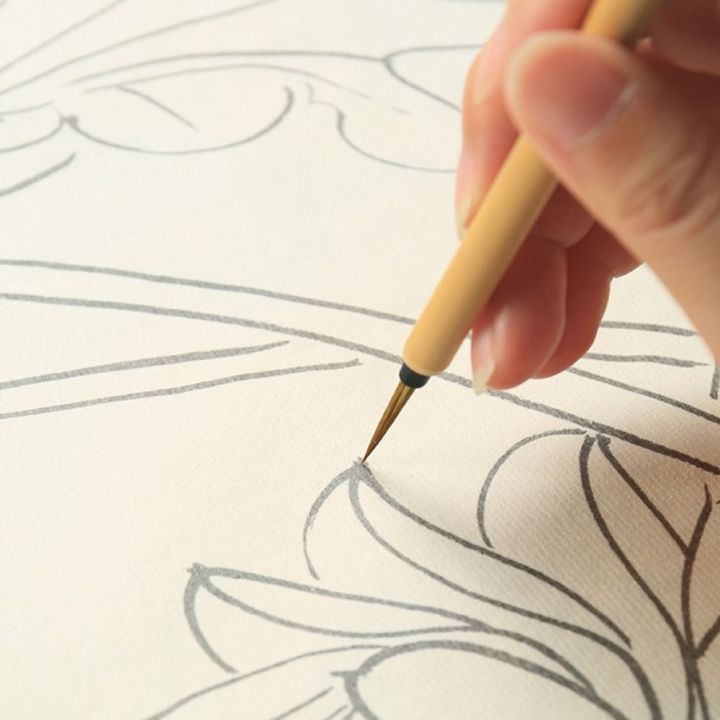 ไม้ไผ่-gj56สำหรับฝึกวาดภาพศิลปะนักเรียนศิลปินตะขอสายแปรงทาสีชั้นดีแปรงเขียนสคริปต์แปรงจีนพู่กันเขียนอักษร