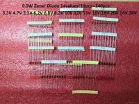 1 / 2w 1W 3.3 ถึง 30V 14values * 10pcs = 140pcs 0.5W Zener Diode Kits ชุดสารพันอิเล็กทรอนิกส์ Diy Assortment Kit 4.7V 5.1V เรือฟรี