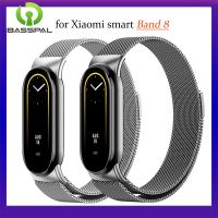 สายสายใส่ข้อมือเบสสำหรับวง Xiaomi Mi 8สร้อยข้อมือสแตนเลส Metel Cormiband สำหรับวง Xiaomi Mi 8