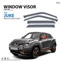 สำหรับที่บังแดดหน้าต่างรถยนต์ Nissan JUKE ที่กันสภาพอากาศคิ้วกระจกรถที่บังแดดหน้ารถยนต์ที่กันสภาพอากาศอุปกรณ์ตกแต่งรถยนต์