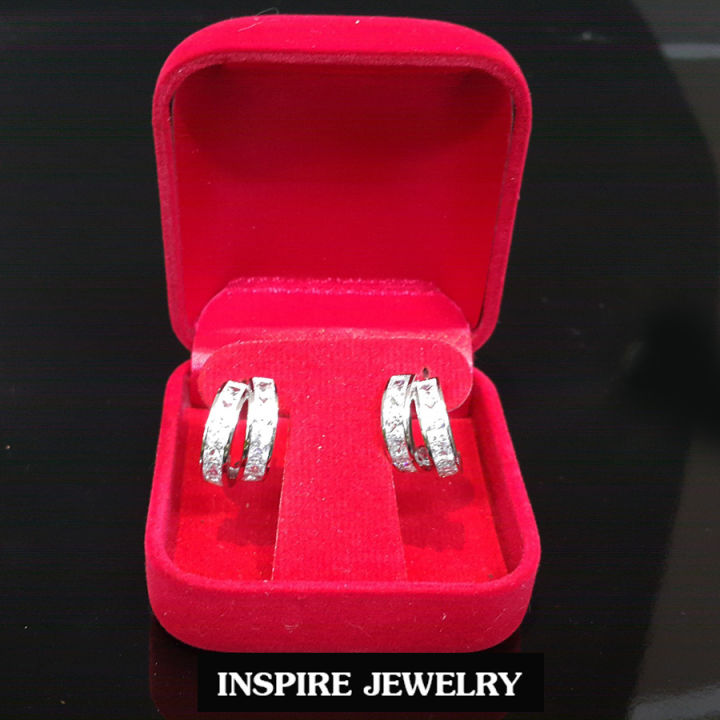 inspire-jewelry-ต่างหูเพชรสวิส-งานจิวเวลลี่-white-gold-plated-diamond-clonning