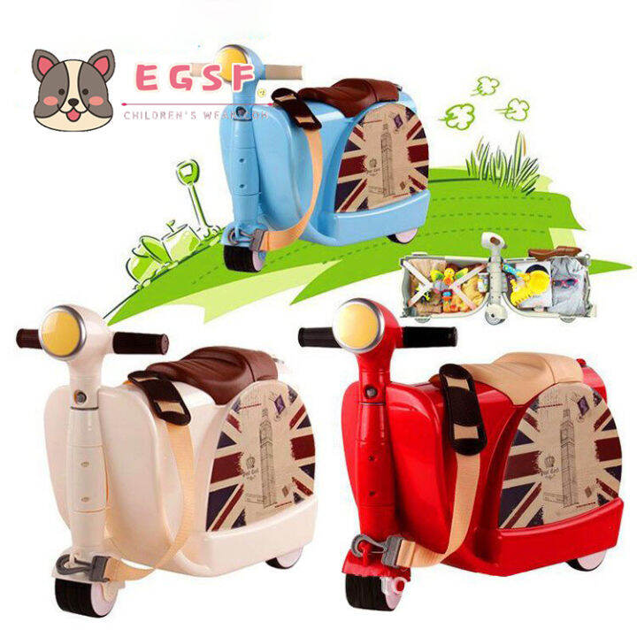 Children's RideOn Travel Suitcase,Travel Rolling Kid's Luggage with