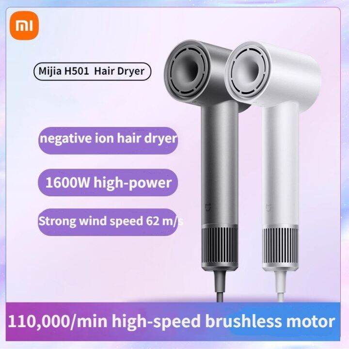XIAOMI MIJIA H501 Water Ion Hair Dryer Professional Blow Hair Dryer Negative Ionic Blower