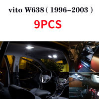 White Canbus error free LED License plate lamp for 1996-2018 Mercedes Benz Vito W638 W639 W447 LED interior dome Light kit