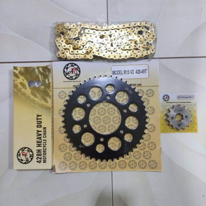 AR 14T49T 428 Sprocket Chain Set Yamaha TFX 150 R15 v2 Sniper 150 155