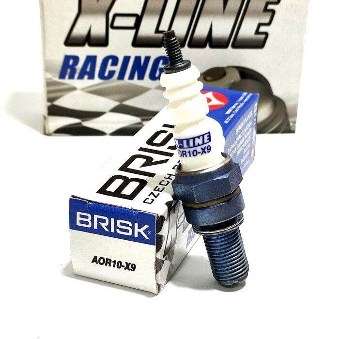 Brisk racing spark 4 feet plug XLINE y15zr/lc135/FZ150/Rs150 Lazada PH