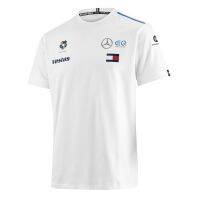 เสื้อยืดแขนสั้นคอกลมMercedes-Benz เสื้อคอกลมสุภาพบุรุษ Mercedes-Benz EQ Formula E team สีขาว วัสดุ ฝ้าย/สแปนเด็กซ์Cotton