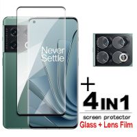 4 IN 1 For OnePlus 10 Pro ฟิล์มกระจกนิรภัย Tempered Glass ฟิล์มกระจกกันรอยกล้องหลัง + เลนส์กล้องถ่ายรูปฟิล์ม