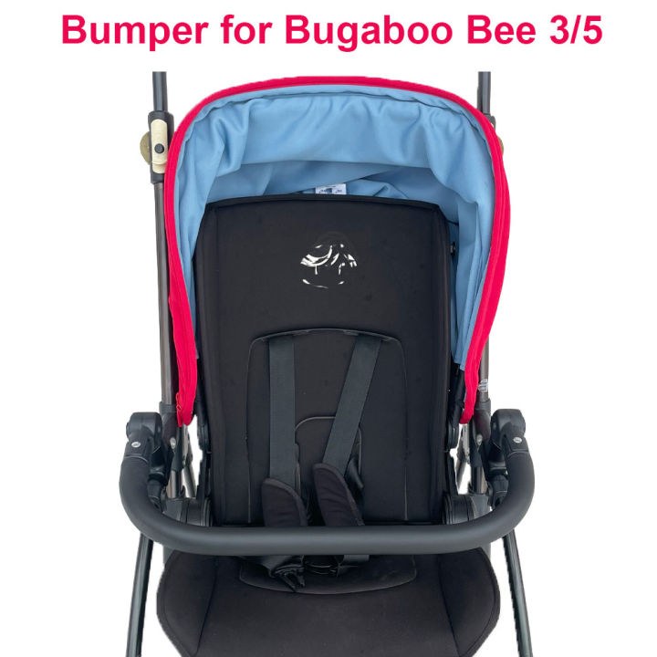 เบบี้เด็ก-อุปกรณ์เสริมรถเข็นเด็กกันชนหนัง-handrest-ที่เท้าแขนด้านหน้าสำหรับ-bugaboo-bee3-bee-5-bee-6รถเข็นเด็ก