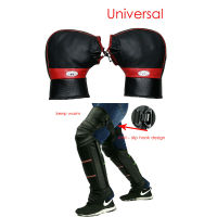 High-quality PU leather handle cover knee pads snowmobile waterproof winter hand warmer gloves warm knee pads