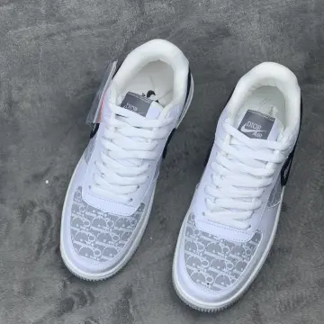 Giảm giá Giày thể thao af1 dior trắng đế đen xám hot trendgiày sneaker  af1 họa tiết nam nữ đủ size giày cổ thấp full boxtiết  BeeCost