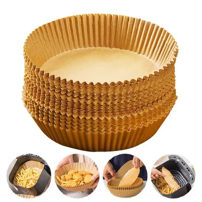 50/30/25/10PCS Air Fryer Paper Trays 16/20CM Airfryer Baking Paper Molds Oil-proof Air Fryer Disposable Cooking Paper Liner