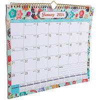 Desk Calendars Calendar Wall Monthly Hanging Planning Month 2024 Desk Planner Flip Academic Year 2023 Office Vertical List Do
