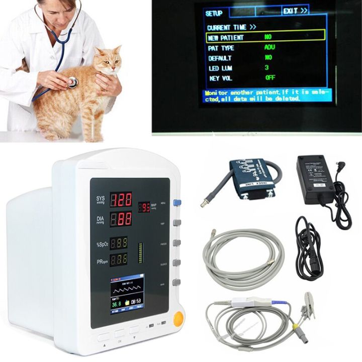 CONTEC CMS5100-VET Veterinary Animal Monitor NIBP SPO2 PR 3 Parameters ...