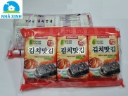 Combo 2 Lốc x 3 gói - Tảo biển ăn liền kim chi Godbawee Hàn Quốc 5g gói