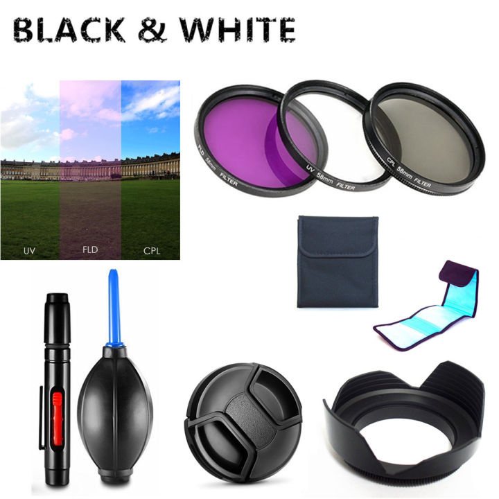 UV FLD CPL Filter Lens Hood Cap Cleaning pen Air Blower for Panasonic Lumix DC-FZ80 DC-FZ82 DC-FZ85 FZ80 FZ82 FZ83 FZ85