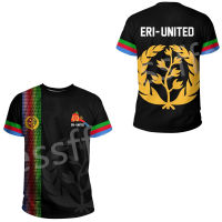 Tessffel Africa Country Eritrea Lion Colorful Retro 3DPrint MenWomen Summer Casual Funny Short Sleeves T-Shirts Streetwear A4