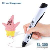 ✼ Enotepad Sl-300 3d Pen Original Caneta include Lcd Screen Consumable support 1.75mm Pla Abs Filamen print 3d pen