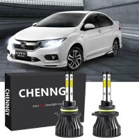 สำหรับ Honda City T9A (ปี2014 -2019) (ไฟหน้า)-หลอดไฟหน้า LED ไฟต่ำ9-24V 6000K สีขาวจำนวน2