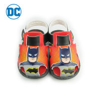 Shou Group Kids PVC Sandals with Batman pattern Black Colour รองเท้าแตะPVCสวมรัดส้นสำหรับเด็ก ลายแบทแมน สีดำ