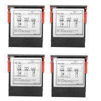 4X 220V/30A Digital Temperature Controller Rc-114M Thermostat Relay Output -30-300 Degree with Ntc Sensor