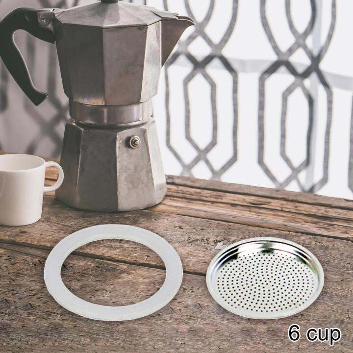 Moon Doris Sealing Rings with Filter Coffee Accessory for Moka Pot