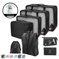 8Pieces Set Travel Organizer Storage Bags Suitcase Packing Set Storage Cases Portable Luggage Organizer Clothe Shoe PouchShoe Bags