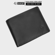 Bóp ví nam da bò thật 4U cao cấp dáng ngang, có nhiều ngăn đựng tiền và thẻ tiện dụng FA196 (đen-nâu) thumbnail