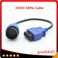 สำหรับ Benz IVECO สายเคเบิล38Pin OBD2เครื่องมือวิเคราะห์อะแดปเตอร์เชื่อมต่อวินิจฉัยรถบรรทุกอินเตอร์เฟซสแกนเนอร์เคเบิ้ล OBDII 16PIN