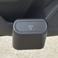 Hanging Car Trash Can Vehicle Garbage Dust Case Storage Box ABS Square Pressing Trash Bin Auto Interior Accessories for Car