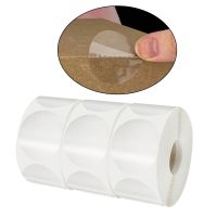 3 Rolls Clear Retail Envelope Seals for Mailing Packaging 1 Inch Round Circle Adhesive Stickers for Gift Box Package Stick Tape Stickers Labels