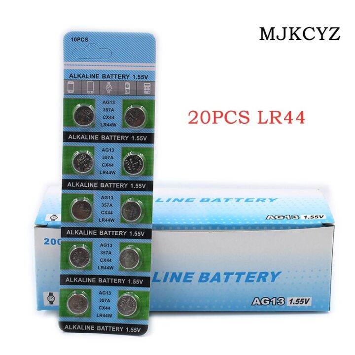 20Pcs AG13 LR44 357 1.5V Sr44 A76 Gp76 LR 44B L1154c 303ปุ่ม | Lazada.co.th