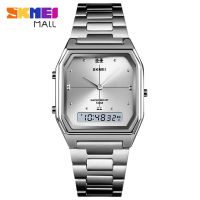 SKMEI 1612ผู้หญิง3ข้อมูลเวลานาฬิกาลำลองUnisexแบบDual 9มม.Ultra-Thin Chrono Simple 12/24นาฬิกาHoursนาฬิกาข้อมือ50Mกันน้ำ