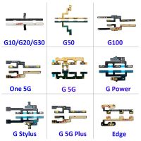 50 ชิ้น / ล็อต ปิดระดับเสียงปุ่มด้านข้างปุ่ม Flex Cable สําหรับ Moto G10 G20 G30 G50 G100 One 5G G 5G Power Stylus Edge Pro