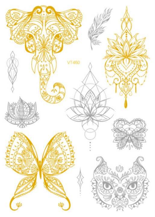 yf-rocooart-flash-metallic-waterproof-temporary-tattoo-gold-silver-tatoo-women-henna-flower-taty-indian-arabic-sticker