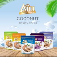 AROI ทองม้วนกะทิสด รวมรส (80g) [แพ็ค 5 ซอง]