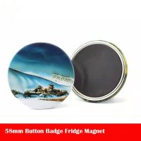 58mm 100pcs magnetic button Badge magnet blank magnetic badge Fridge Magnet blank material for DIY button badge Making