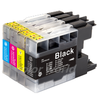 4 Pack LC40 BK C M Y Full Set Print Ink Cartridge for Brother MFC-J725DW MFC-J525DW MFC-J925DW MFC-J430W MFC-J432DW MFC-J625W MFC-J825DW Color Inkjet Printer - Compatible LC40BK Black LC40C Cyan LC40M Magenta LC40Y Yellow